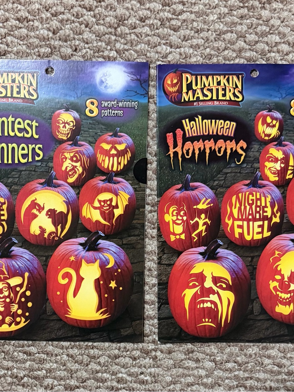 Halloween Pumpkin Carving Patterns - NEW 2 books